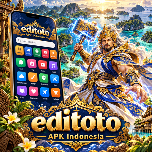 Ilustrasi antarmuka dan navigasi editoto